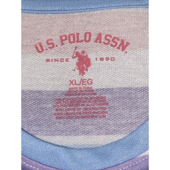 U S Polo Assn Womens Pajama set lounge sleep sz XL 2pc Long Sleeve Top Shorts - Picture 4 of 9